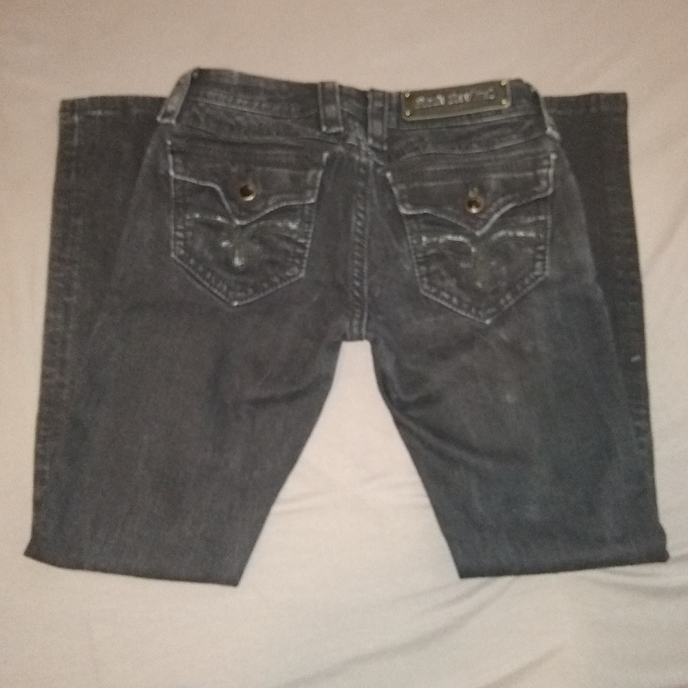 Rock Revival Black Jeans 26 - Picture 4 of 8